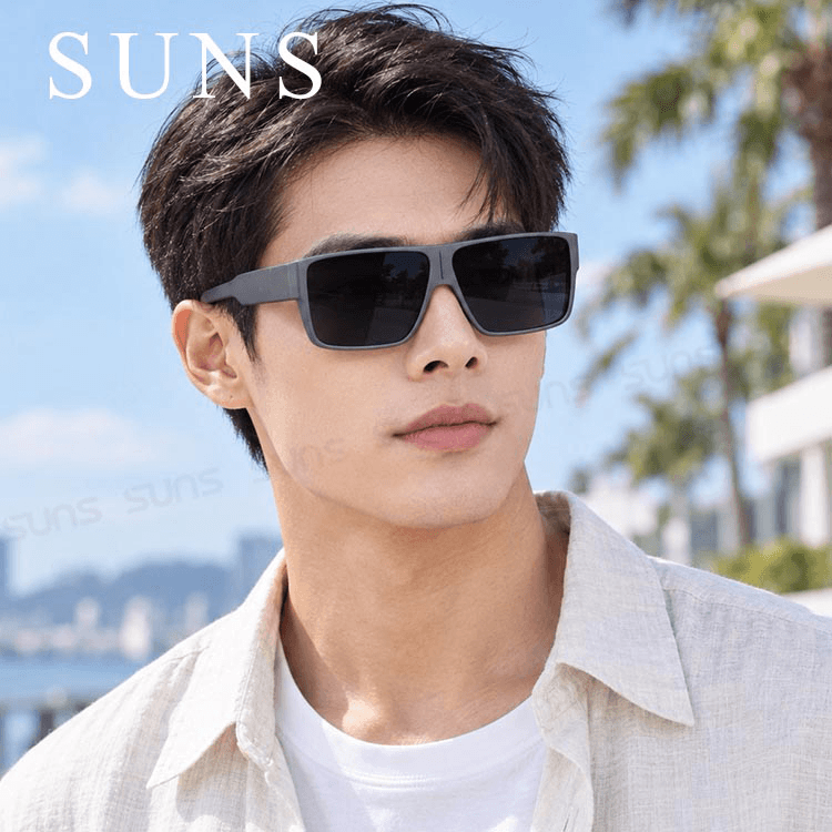 【suns】時尚特大框偏光墨鏡/套鏡 抗UV400 (可套鏡) N024 5