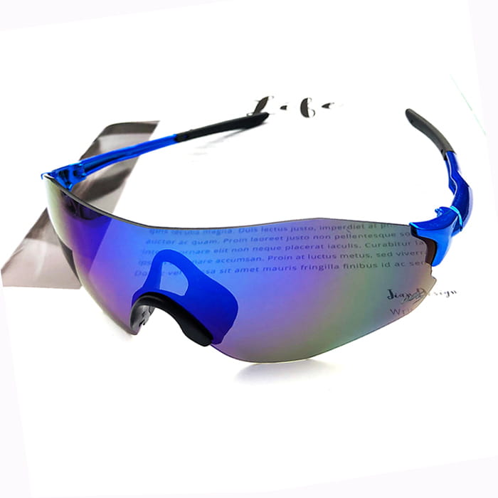 【suns】偏光運動太陽眼鏡 REVO電鍍 抗眩光抗UV (藍框/REVO藍) 2