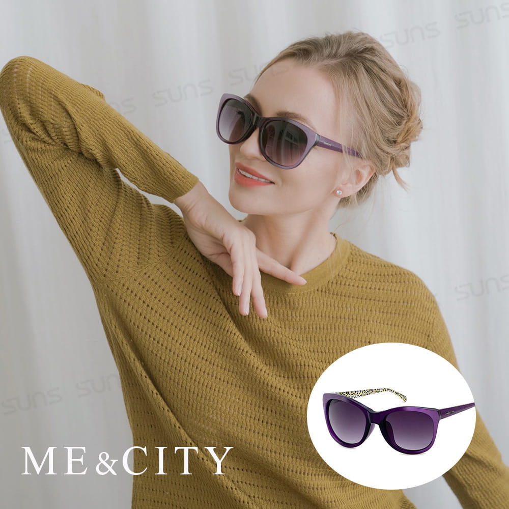 【ME&CITY】 簡約豹紋太陽眼鏡 抗UV(ME 120007 H331) 0