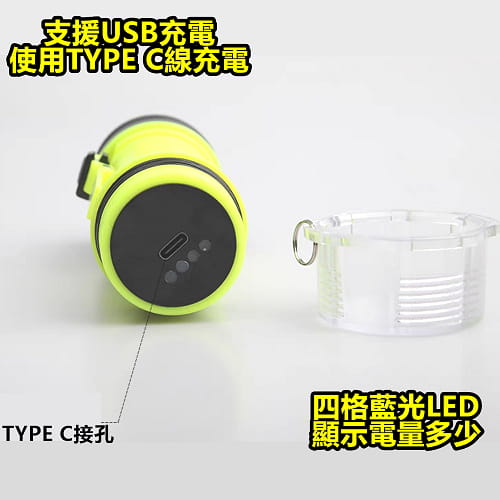 【TX】特林XHP50 LED黃白雙光潛水手電筒(T-WA-P50USB) 3