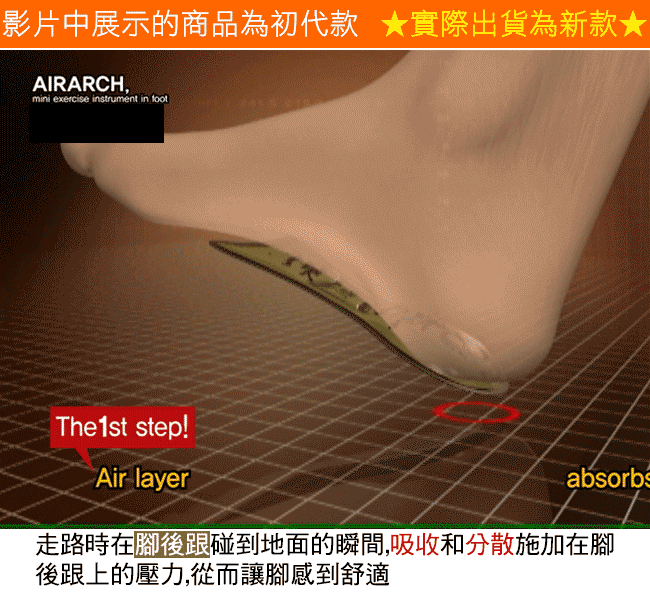 AIR ARCH可裁剪氣拱鞋墊(韓國製造) 按摩鞋墊 7