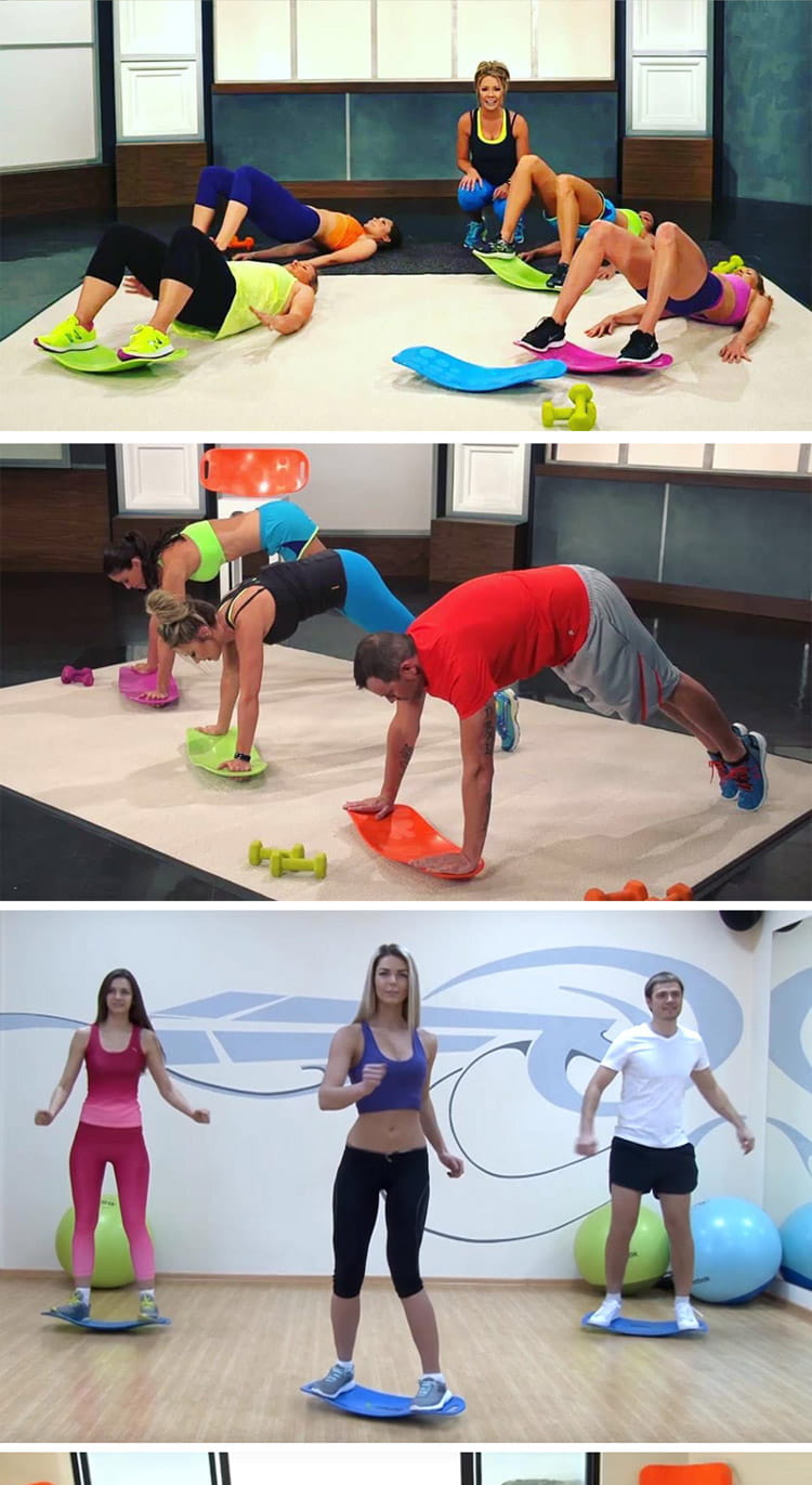 健身踏板操器材家用運動滑板扭腰盤深蹲瑜伽平衡板 3