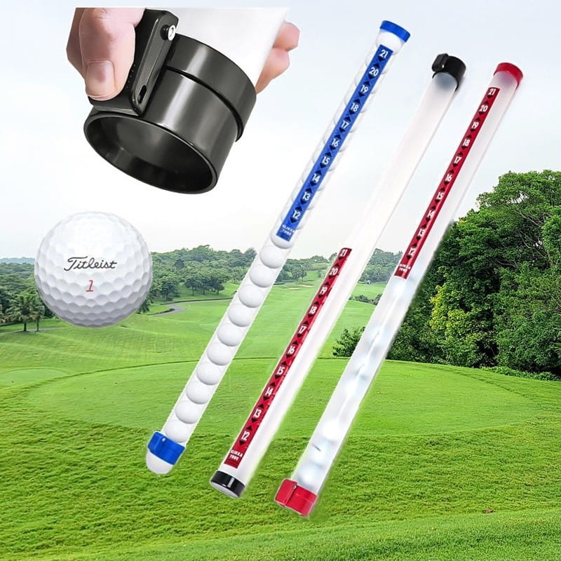 高爾夫透明撿球筒 21粒球撿球器 撿球免彎腰 輕巧好攜帶【GF07001】 0