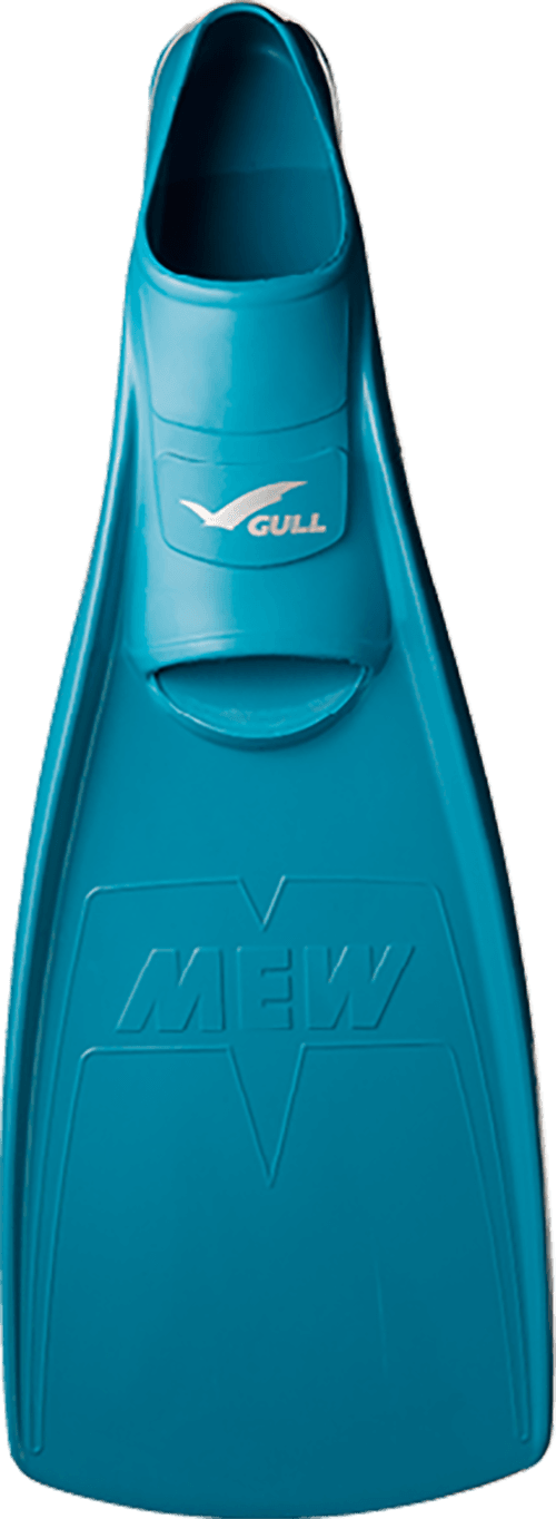 【Gull】 Made in Japan 全新套腳式蛙鞋 mew  MS 土耳其藍 0