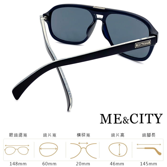 【ME&CITY】 韓版飛行員太陽眼鏡 抗UV (ME 1107 F01) 11