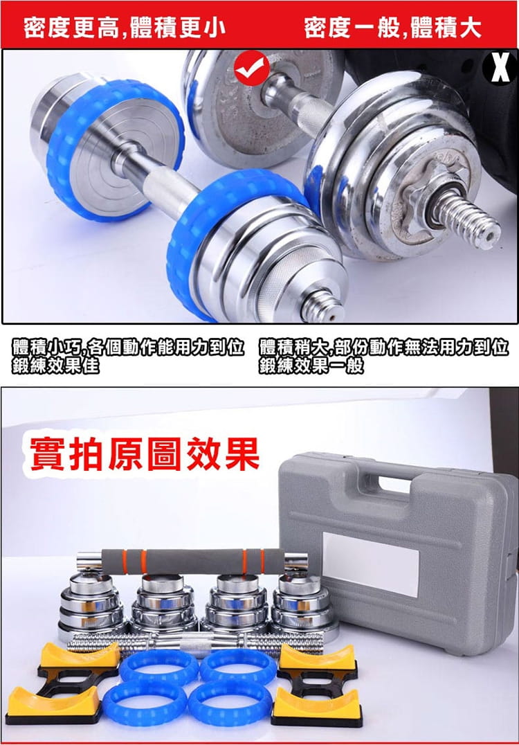 SPORTONE FIT-30 40KG純鋼啞鈴/PVC包膠啞鈴/調節啞鈴/智慧啞鈴/啞鈴 7