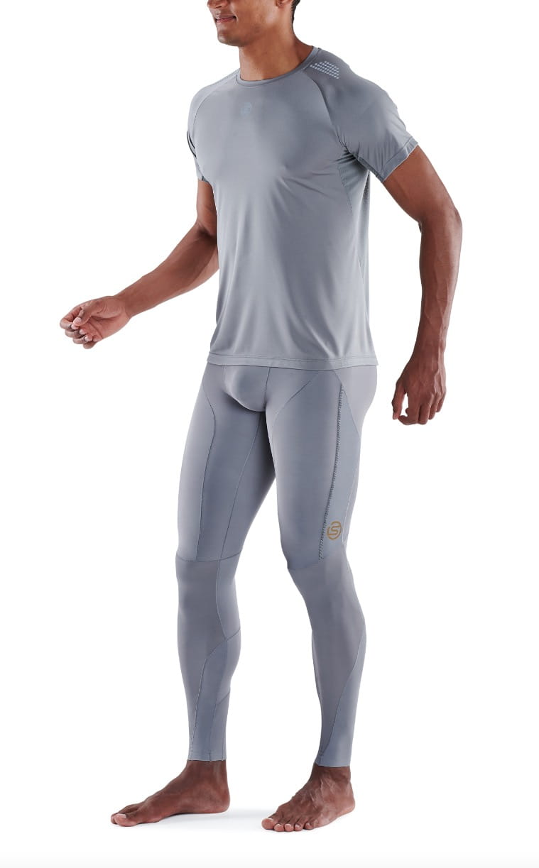 【澳洲SKINS壓縮服飾】澳洲SKINS-3訓練級短袖排汗衣(男)淺灰ST0150455(共四色) 6