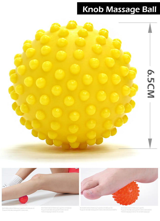 台灣製造!紓壓筋膜球(3入硬度組)  刺刺球按摩球.握力球 10