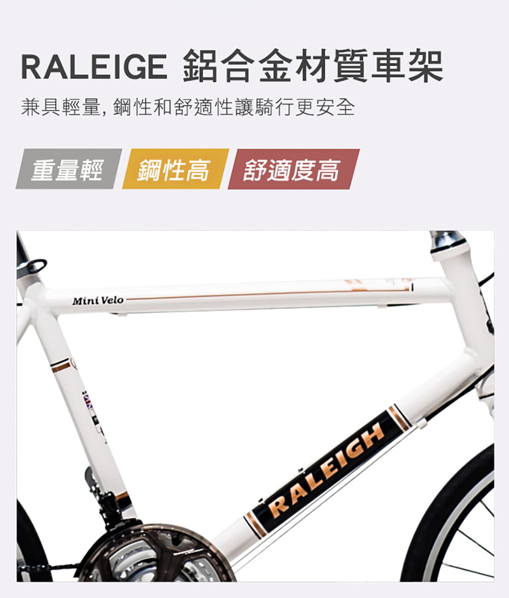 BIKEONE I7 MINIVELO 復古鋁合金小徑車21速指撥定位SHIMANO煞變合一變速 5