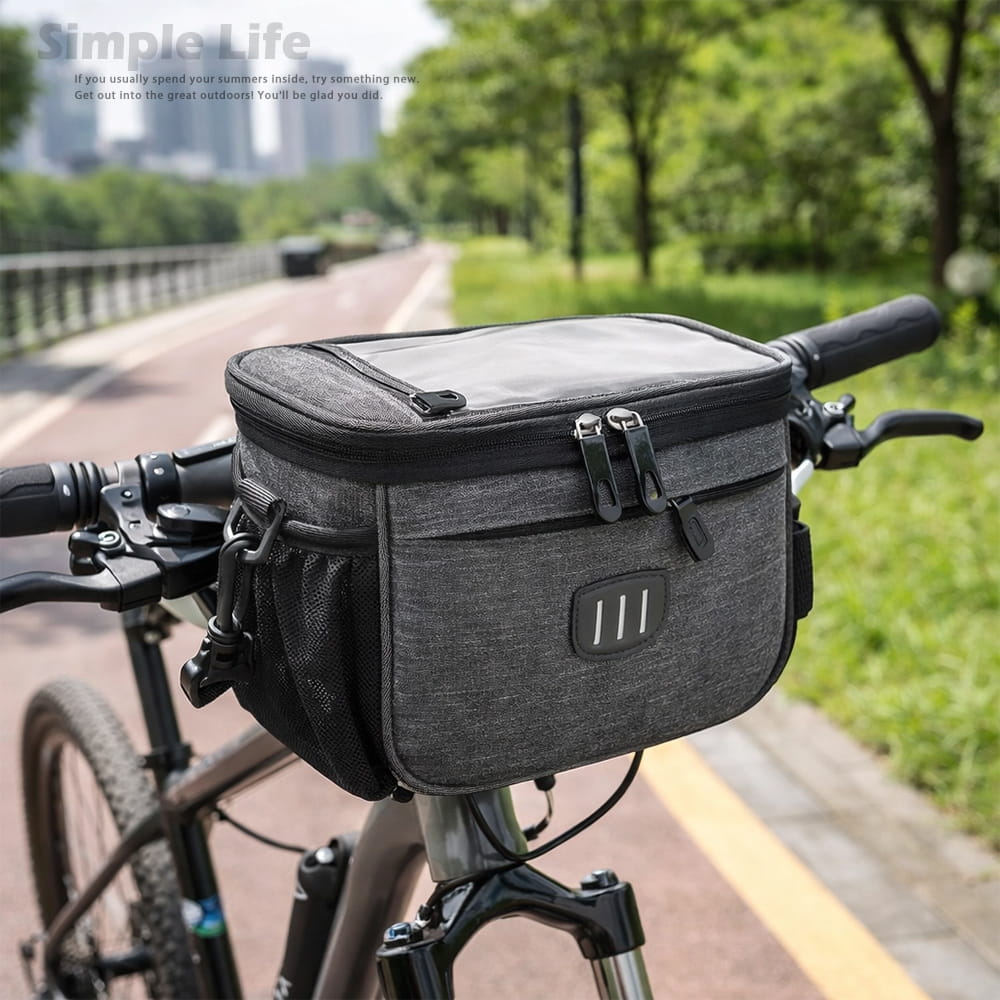 【DIBOTE】 迪伯特 自行車前掛包 防水觸控手機袋 附肩背帶 防震大容量 車把包 6