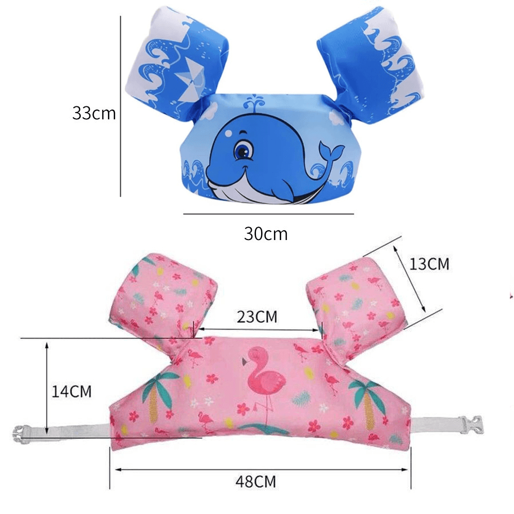 兒童免充氣海绵浮力衣 手臂浮力圈 水袖 浮力背心  學游泳裝備 游泳配件【SV61334】 7