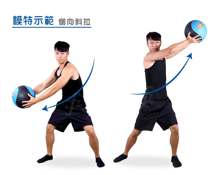 【ABSport】橡膠重力球（10KG－黑款）／健身球／重量球／藥球／實心球／平衡訓練球 6