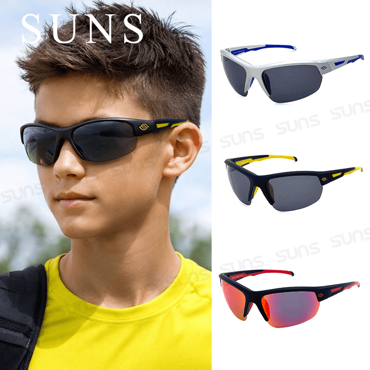 【suns】頂級兒童運動偏光太陽眼鏡 抗UV 防滑 N146B 0