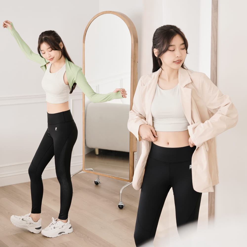 【GIAT】台灣製UV排汗機能壓力褲(女形力) 10