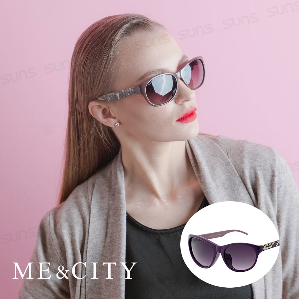 【ME&CITY】 時尚義式多彩紋樣太陽眼鏡 抗UV (ME 120005 H431) 0