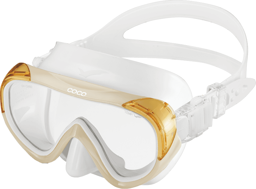 GULL Coco Mask 日本矽膠潛水面鏡 白矽膠/乳白 0