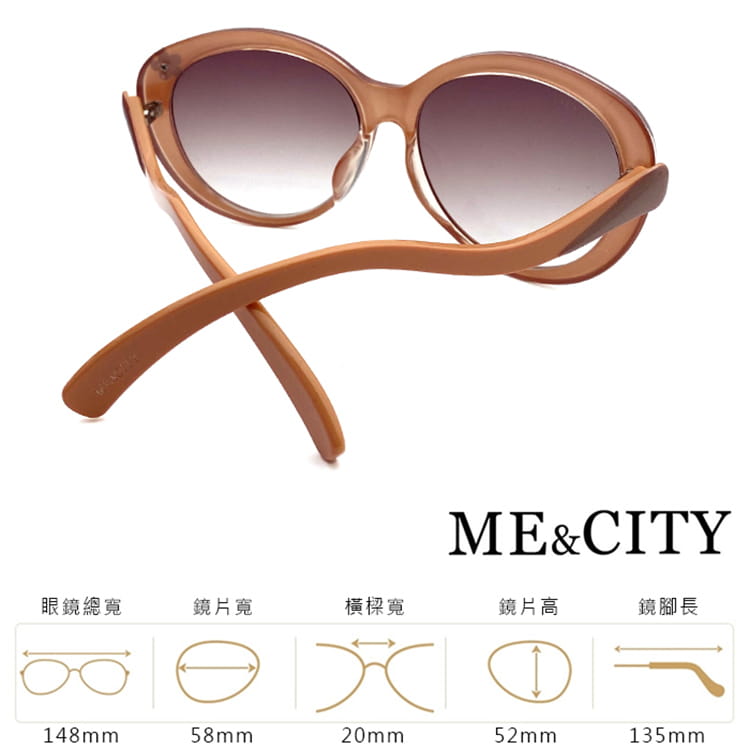 【ME&CITY】 義式古典流線型太陽眼鏡 抗UV (ME 120008 J362) 11