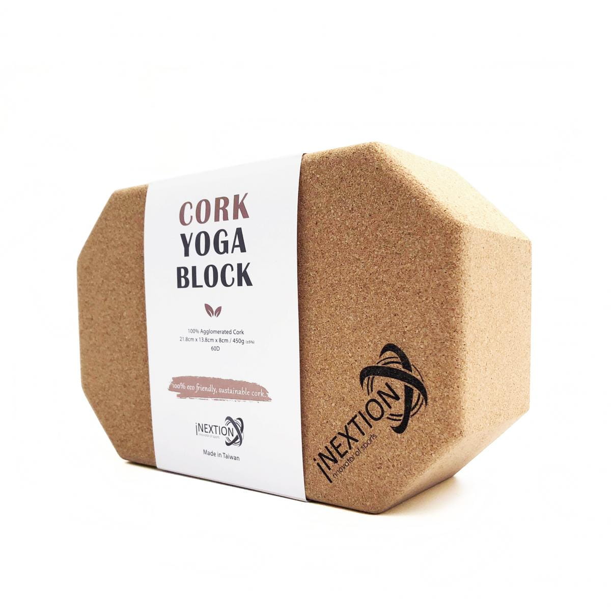 【INEXTION】Cork Yoga Block 羽量級八角軟木瑜珈磚 60D 1