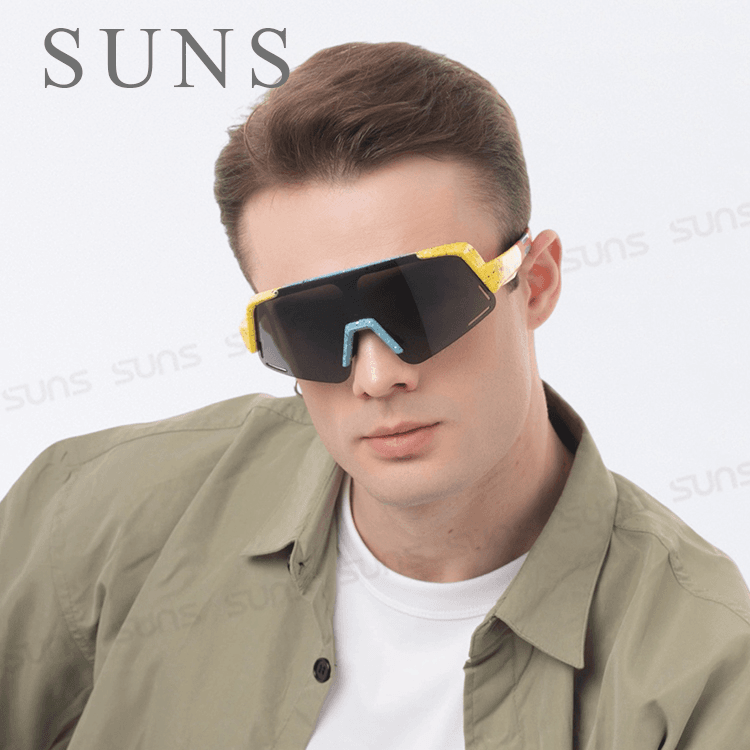 【suns】MIT戶外運動大框偏光墨鏡 風鏡柱面 炫彩框 抗UV400【S517】 1