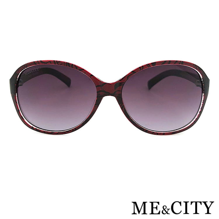 【ME&CITY】 時尚歐美透明紋路太陽眼鏡 抗UV (ME 1219 E03) 7