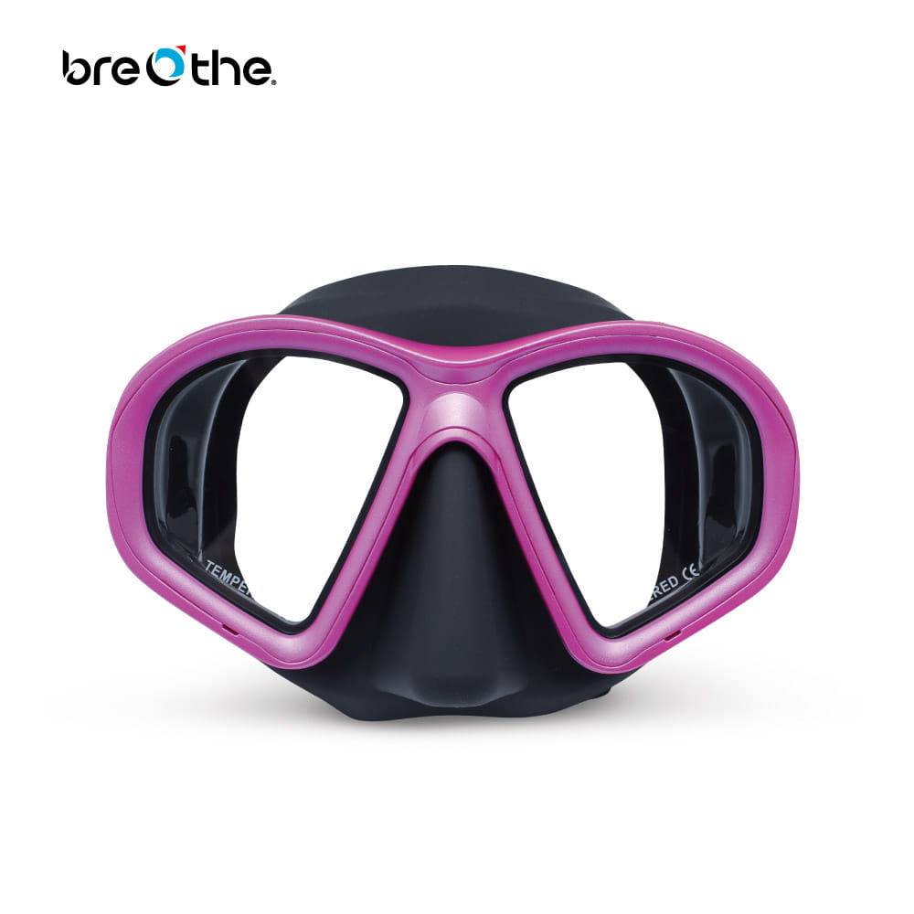 【breathe水呼吸】【Breathe】- 消光噴漆框款自由潛水面鏡 2