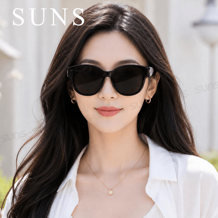 【suns】時尚花漾圓框偏光太陽眼鏡 抗UV400 (可套鏡) 2
