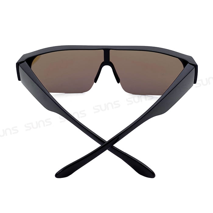 【suns】大框墨鏡 桔水銀偏光太陽眼鏡 抗UV400 (可套鏡) 5