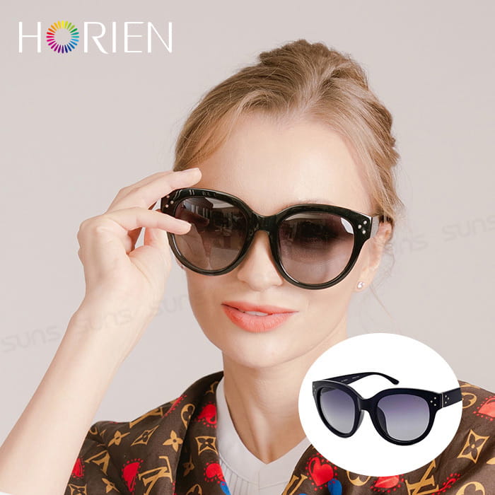 【HORIEN】海儷恩 時尚大圓框偏光太陽眼鏡 抗UV ( N6212 P06 ) 0