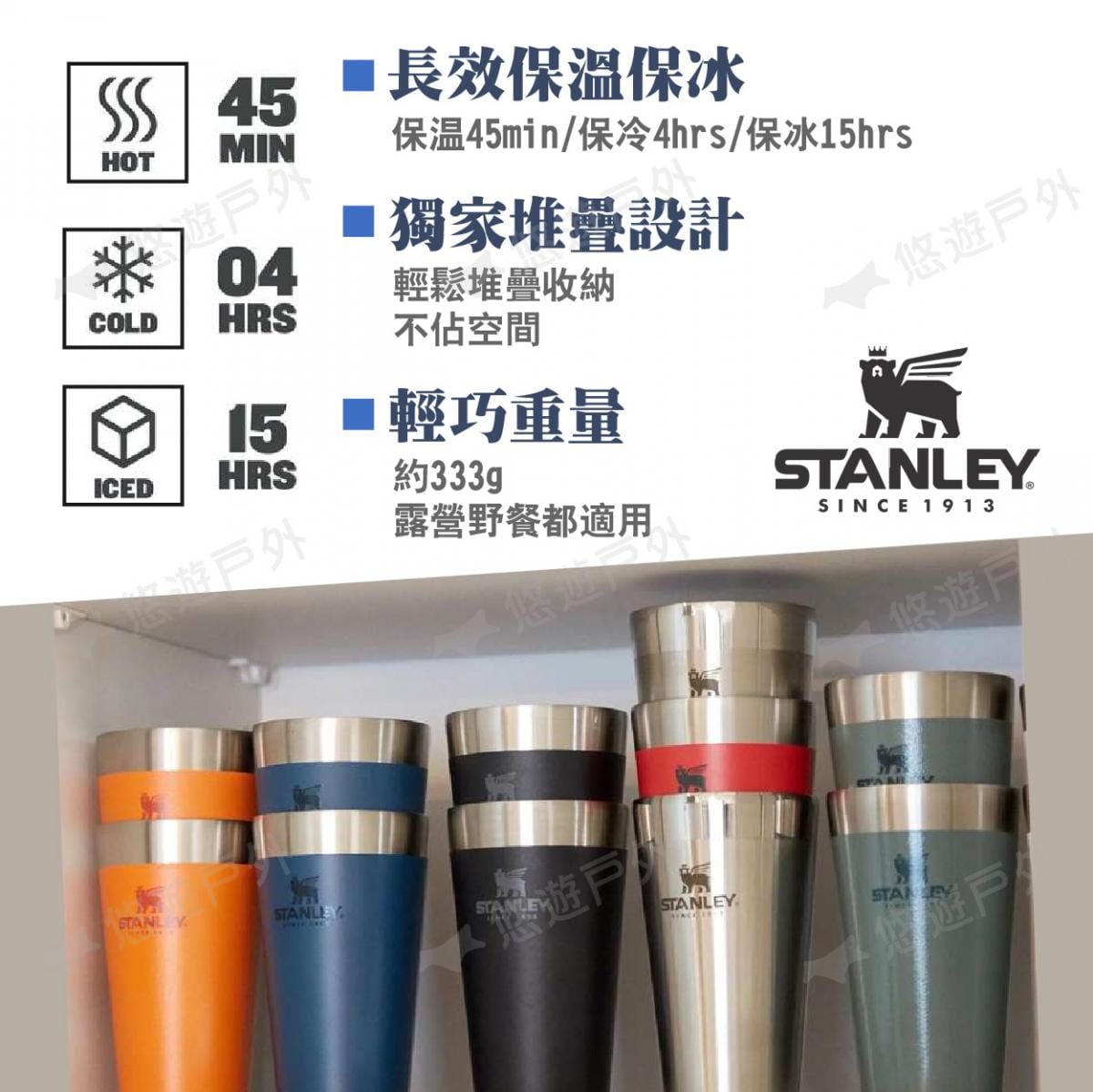 【STANLEY】冒險系列真空不鏽鋼品脫杯0.47L 悠遊戶外 5