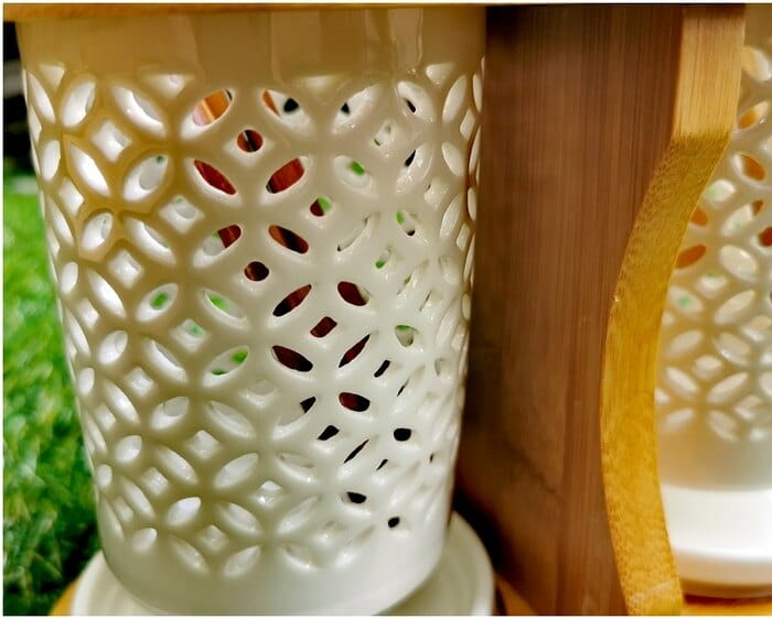 陶瓷筷子筒瀝水筷子架家用雙排餐具收納盒 3