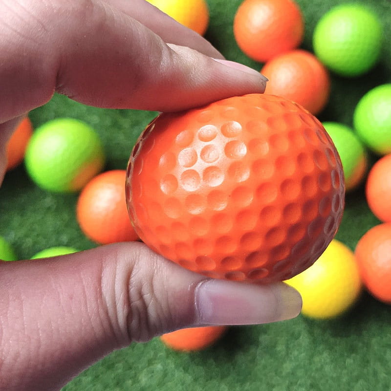 高爾夫室內PU練習球 (單顆入) 軟球 訓練球 室內揮桿練習 (顏色隨機)【GF08003-1】 1