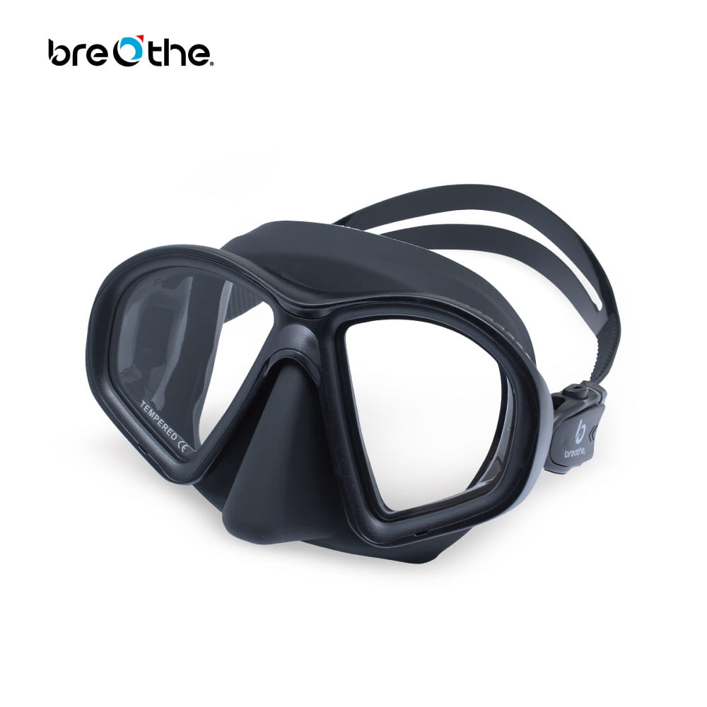 【breathe水呼吸】【Breathe】- 消光噴漆框款自由潛水面鏡 1