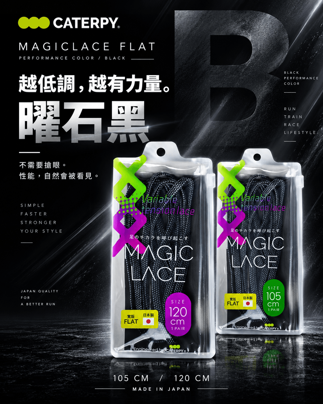 MAGICLACE FLAT 日本科技運動鞋帶寬版 0