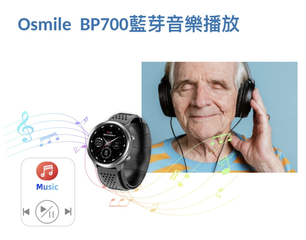 【Osmile】 BP700 銀髮氣泵式壓力健康手錶（年終禮品） 11