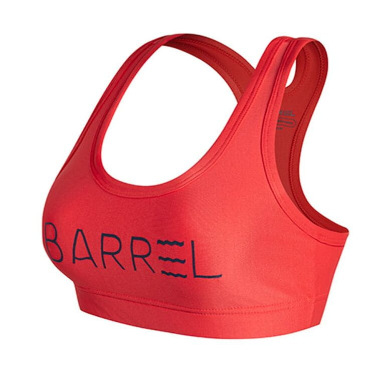 【BARREL】BIG LOGO 經典logo女款泳裝上衣 #TOMATO 4