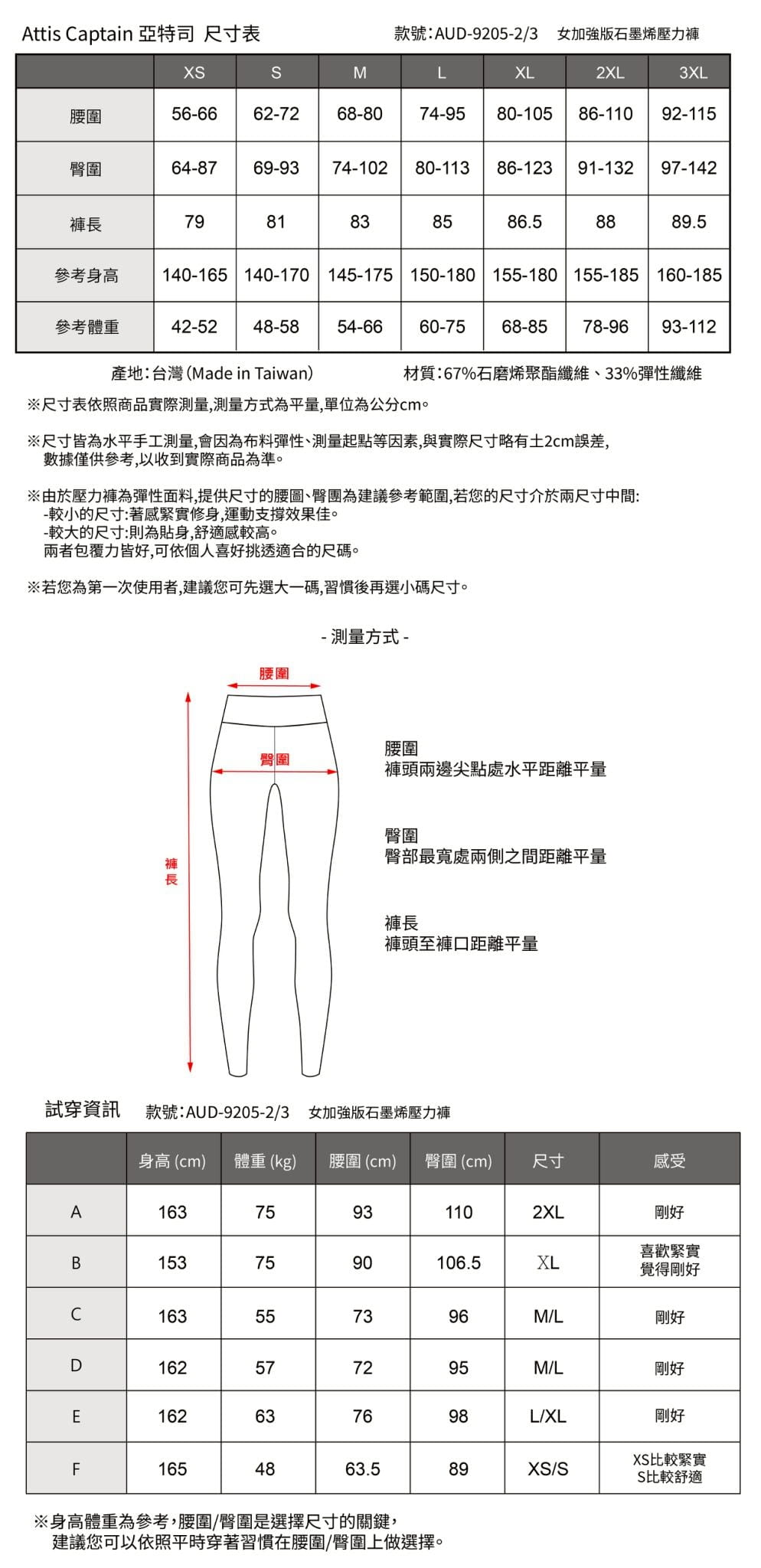 【Attis亞特司】女加強版石墨烯壓力褲-兩色 8
