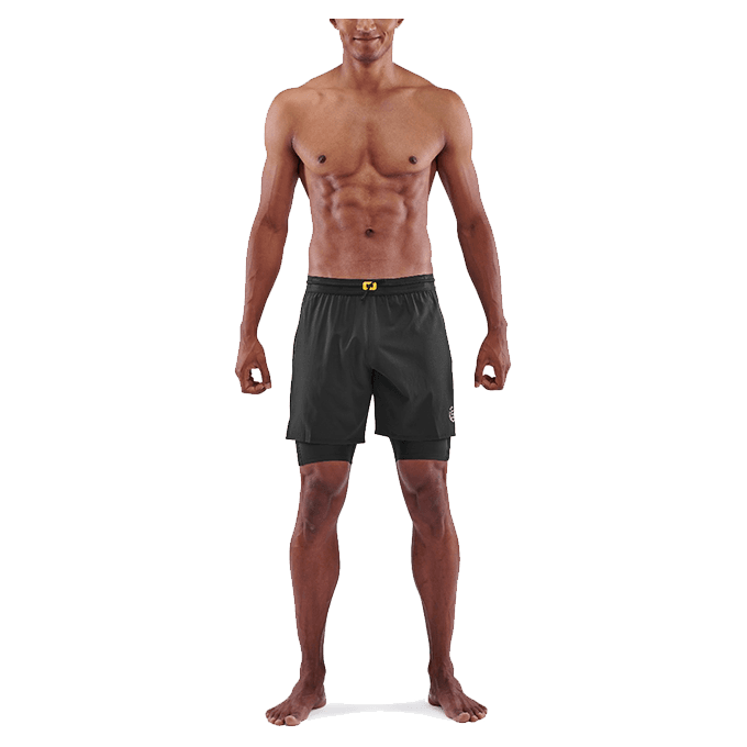 【澳洲SKINS壓縮服飾】澳洲SKINS-3系列訓練級二合一壓縮短褲(男)黑色ST0030107 6