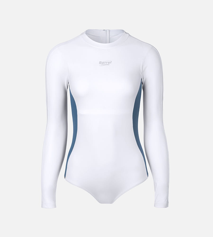 【BARREL】深海系列II 連身長袖泳衣 #WHITE 3