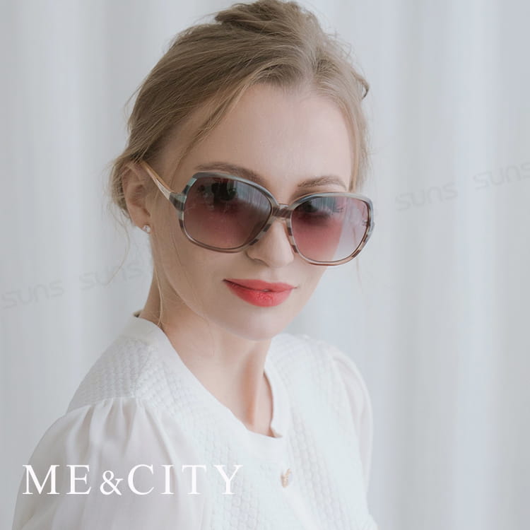 【ME&CITY】 皇室風格紋路太陽眼鏡 抗UV (ME 120012 D242) 4
