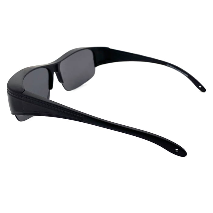【suns】偏光太陽眼鏡 半框黑灰色 抗UV400 (可套鏡) 6