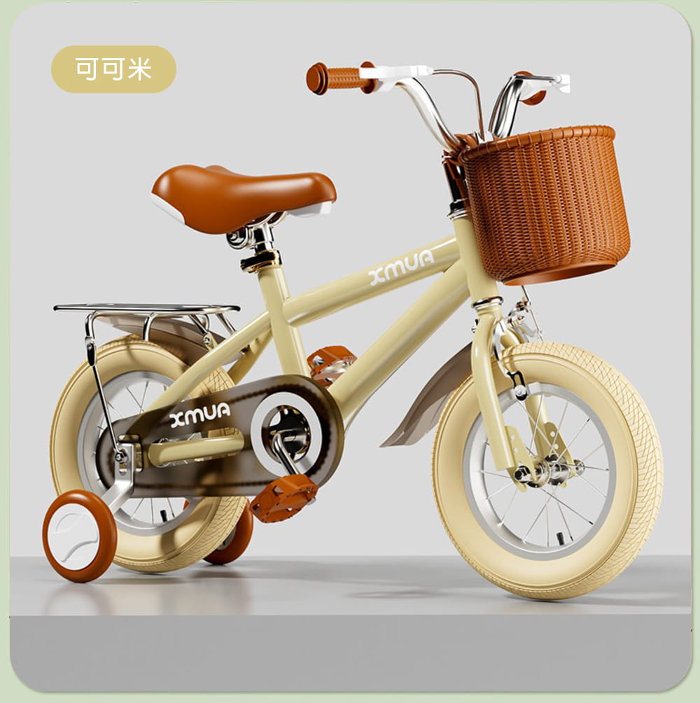 BIKEONE MINI22 LITE清新簡約風14吋兒童腳踏車學生單車入門款輔助輪三輪車 15