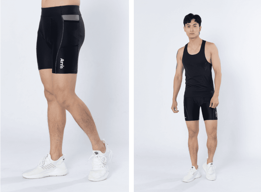 【Attis亞特司】男膠原反光緊身短褲-四色 6