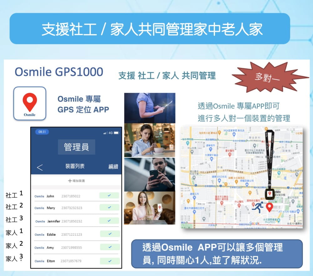 【Osmile】 GPS1000 失智症、獨居老人 個人衛星定位器 10