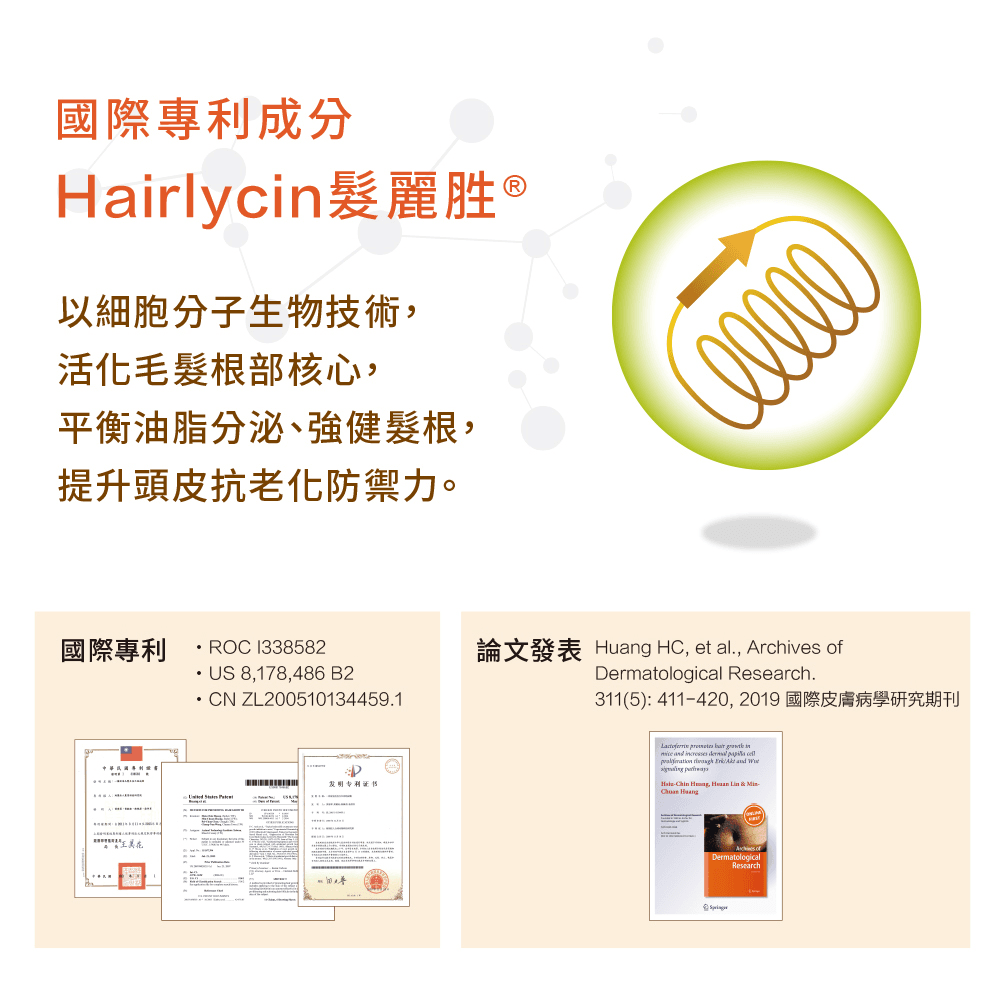 髮蔓濃氧髮活齡素 1