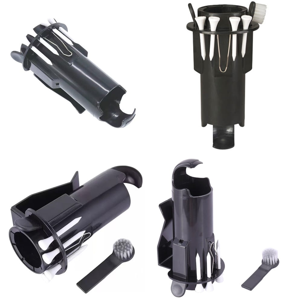 高爾夫夾式收納球筒杯/球座 收納三顆球附木TEE 可夾腰間/球袋側【GF04032】 3