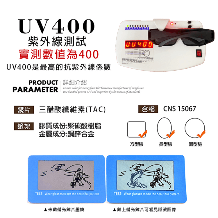 【suns】上翻式偏光墨鏡 方框包覆式眼鏡(可套鏡) 抗UV400 10