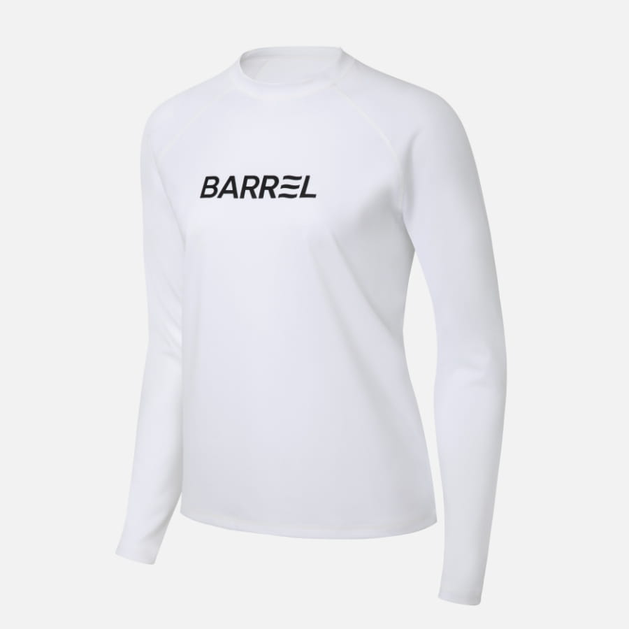 【BARREL】女款素色寬版防曬衣 #WHITE 5