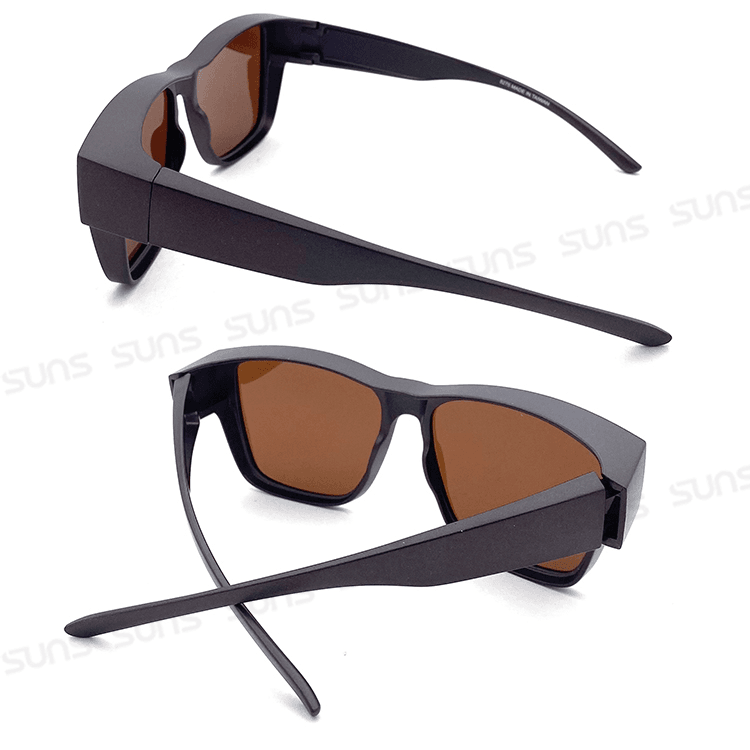 【suns】時尚大框太陽眼鏡 霧茶框 (可套鏡) 抗UV400 3