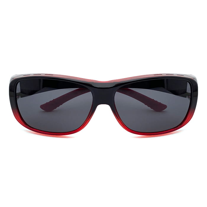 【suns】時尚漸層紅偏光太陽眼鏡 防滑鏡腳/抗UV400 (可套鏡) 3