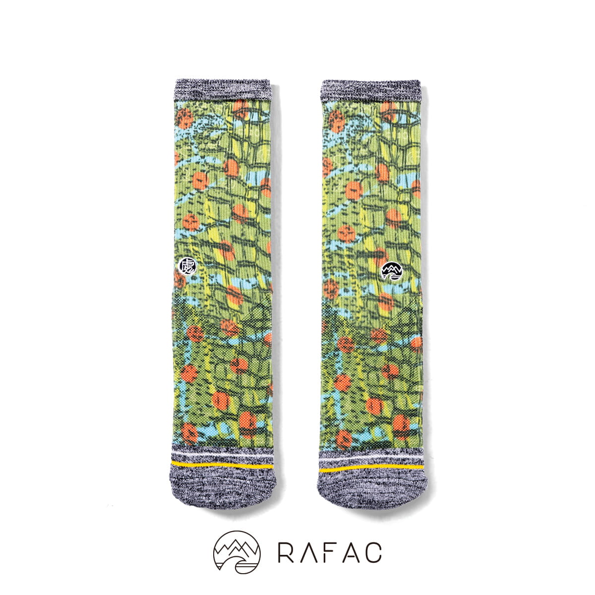 【RAFAC】戶外機能動動襪 - 處處花版聯名 - 鱷點 餓點 1